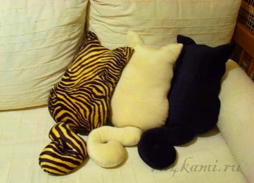 Подушка – кошка, шьем сами