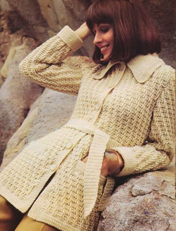 Вязание пальто женское